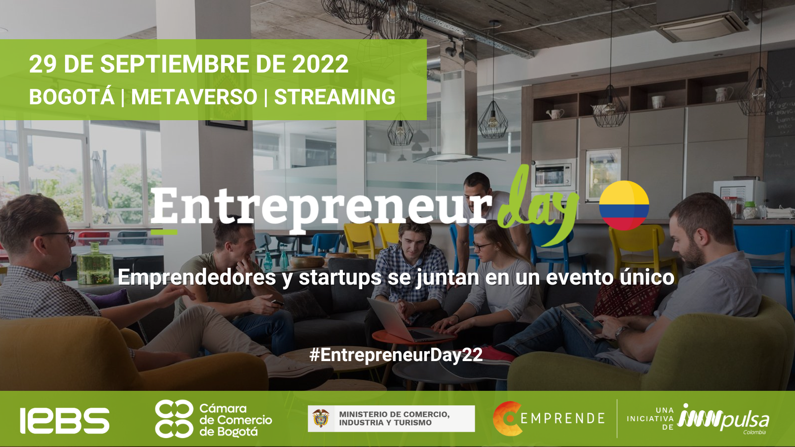 El Entrepreneur Day llega a Bogotá para celebrar la colaboración entre IEBS e INNpulsa Colombia